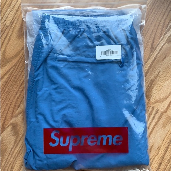 Authentic Supreme Light Blue Warm Up Pant FW18 - Picture 8 of 8